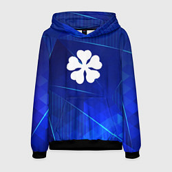 Толстовка-худи мужская Black Clover blue poly, цвет: 3D-черный