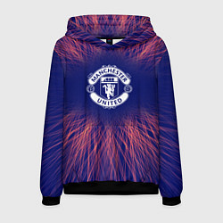 Толстовка-худи мужская Manchester United red energy, цвет: 3D-черный