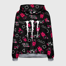 Толстовка-худи мужская Monster energy x Ojingeo geim, цвет: 3D-меланж