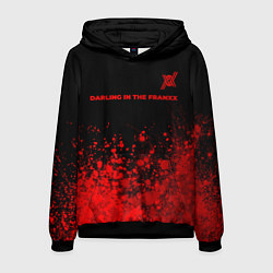 Толстовка-худи мужская Darling in the FranXX - red gradient посередине, цвет: 3D-черный