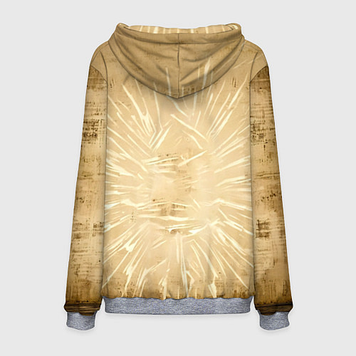 Мужская толстовка Боксер на бежевом / 3D-Меланж – фото 2