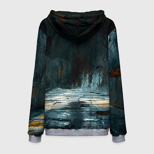 Мужская толстовка Боксерская груша на черном / 3D-Меланж – фото 2