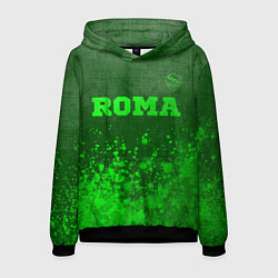 Толстовка-худи мужская Roma - green gradient посередине, цвет: 3D-черный