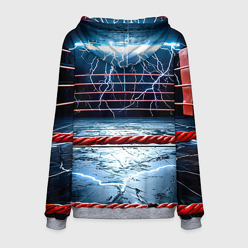 Мужская толстовка Ринг и молния / 3D-Меланж – фото 2