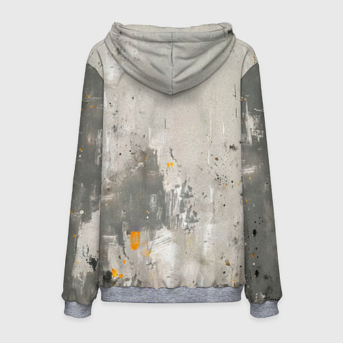 Мужская толстовка Брюс Ли на сером / 3D-Меланж – фото 2