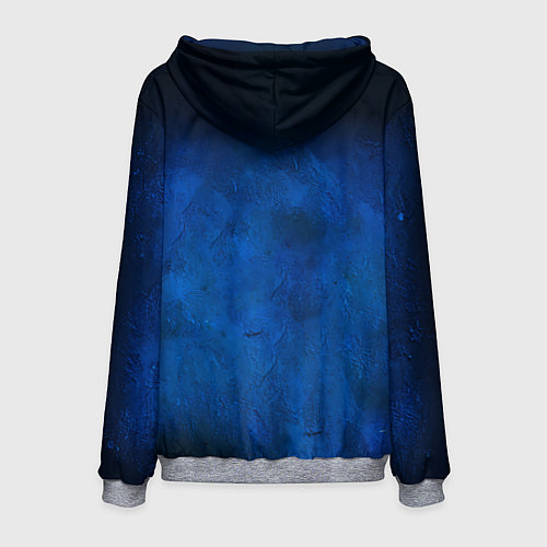 Мужская толстовка Дастин Порье на синем / 3D-Меланж – фото 2