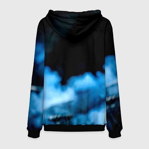 Мужская толстовка Дастин Порье в дыму / 3D-Черный – фото 2