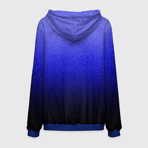 Мужская толстовка Градиент индиго из синего в чёрный / 3D-Синий – фото 2