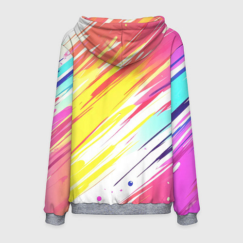 Мужская толстовка Брызги краски на белом фоне / 3D-Меланж – фото 2