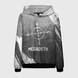 Толстовка-худи мужская Megadeth - grey gradient, цвет: 3D-черный