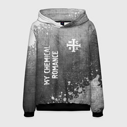 Толстовка-худи мужская My Chemical Romance - grey gradient вертикально, цвет: 3D-черный