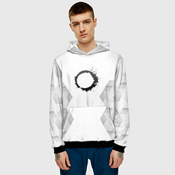 Толстовка-худи мужская The Callisto Protocol white poly, цвет: 3D-черный — фото 2