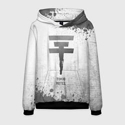 Толстовка-худи мужская Tokio Hotel - white gradient, цвет: 3D-черный
