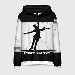 Толстовка-худи мужская Figure skating, цвет: 3D-белый