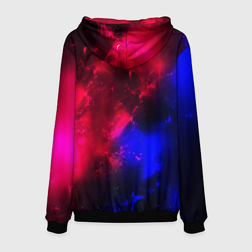 Мужская толстовка Космонавт в пламени / 3D-Черный – фото 2