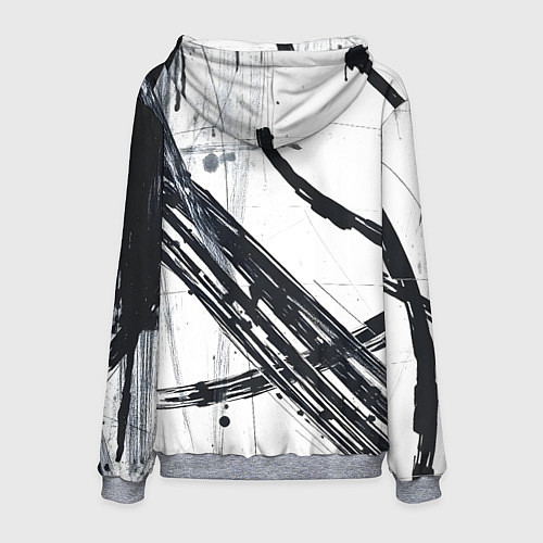 Мужская толстовка Графичная абстракция / 3D-Меланж – фото 2