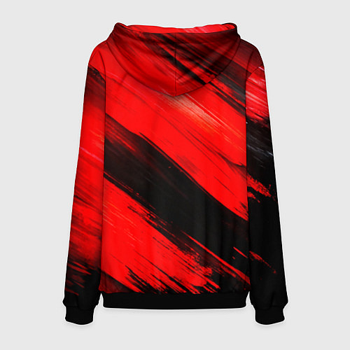 Мужская толстовка Юрий Хой красно-черный фон / 3D-Черный – фото 2