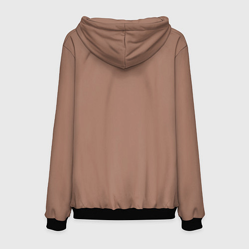 Мужская толстовка Цвет 2025 года Пантон Мокко Мусс / 3D-Черный – фото 2