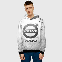 Толстовка-худи мужская Volvo - white gradient, цвет: 3D-черный — фото 2