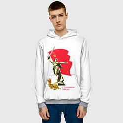 Толстовка-худи мужская Праздник победы, цвет: 3D-меланж — фото 2