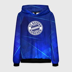 Толстовка-худи мужская Bayern blue poly, цвет: 3D-черный