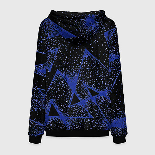Мужская толстовка Triangles with dots / 3D-Черный – фото 2