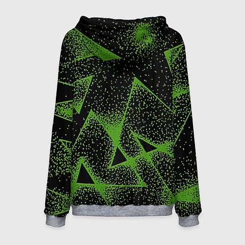 Мужская толстовка Triangles with dots / 3D-Меланж – фото 2