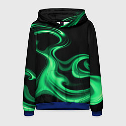 Толстовка-худи мужская Color green smoke, цвет: 3D-синий