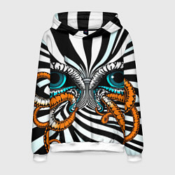 Толстовка-худи мужская Глаз и щупальца, цвет: 3D-белый