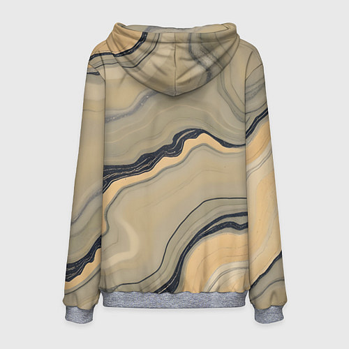 Мужская толстовка Песочный мрамор / 3D-Меланж – фото 2