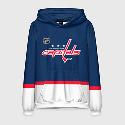 Толстовка-худи мужская Washington Capitals hockey team, цвет: 3D-белый