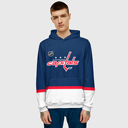 Толстовка-худи мужская Washington Capitals hockey team, цвет: 3D-белый — фото 2
