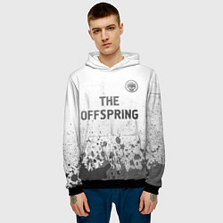 Толстовка-худи мужская The Offspring - white gradient посередине, цвет: 3D-черный — фото 2