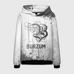 Толстовка-худи мужская Burzum - white gradient, цвет: 3D-черный