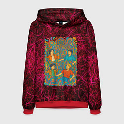 Толстовка-худи мужская Astro в стиле психоделики, цвет: 3D-красный