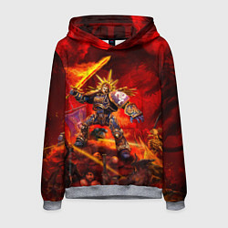 Толстовка-худи мужская Робаут Жиллиман - примарх Ультрамаринов, цвет: 3D-меланж