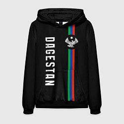 Толстовка-худи мужская Республика - Дагестан, цвет: 3D-черный