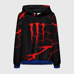 Толстовка-худи мужская Monster energy storm red, цвет: 3D-синий