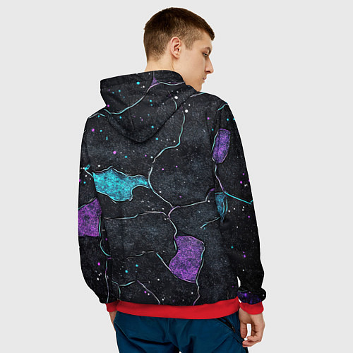 Мужская толстовка Билли Айлиш в деловом костюме / 3D-Красный – фото 4