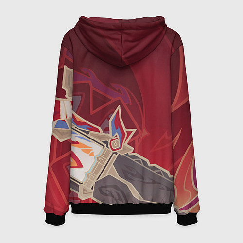 Мужская толстовка Chasca Genshin Impact / 3D-Черный – фото 2