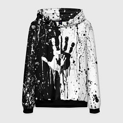 Толстовка-худи мужская Антиматерия подтеки, цвет: 3D-черный