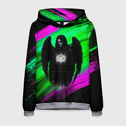 Толстовка-худи мужская Bones падший ангел, цвет: 3D-меланж