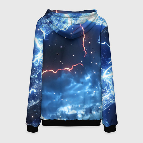 Мужская толстовка Bones в именном бронежилете / 3D-Черный – фото 2