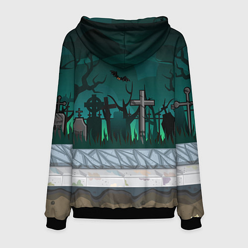 Мужская толстовка Bones в стиле куклы Вуды / 3D-Черный – фото 2