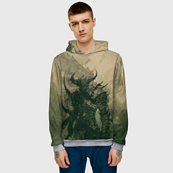 Толстовка-худи мужская Драконий всадник, цвет: 3D-меланж — фото 2