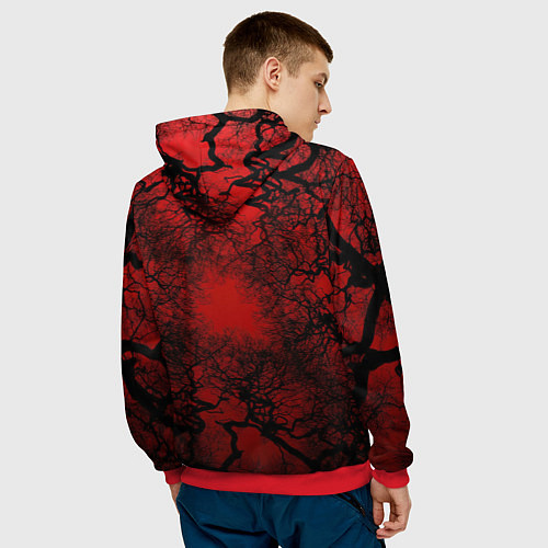 Мужская толстовка Кукла Вуду Bones / 3D-Красный – фото 4