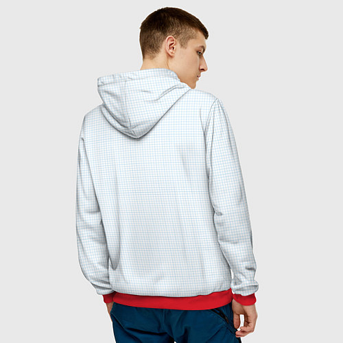 Мужская толстовка Расписание мостов / 3D-Красный – фото 4