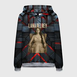 Толстовка-худи мужская Lana Del Rey в греческом стиле на троне, цвет: 3D-меланж
