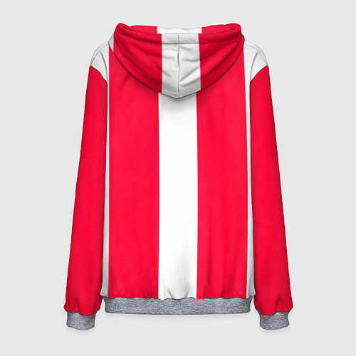 Мужская толстовка Color red white line / 3D-Меланж – фото 2