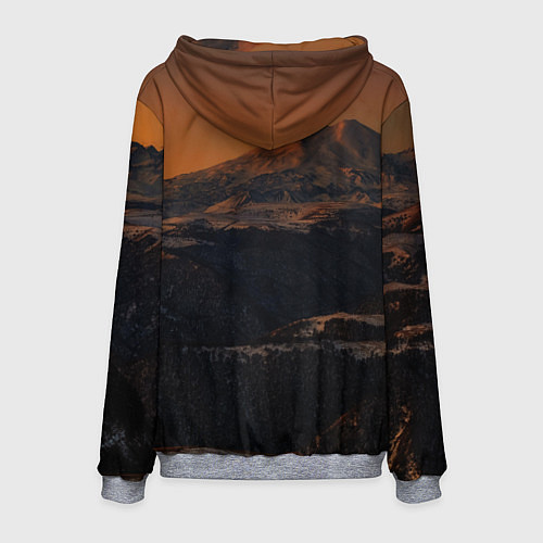 Мужская толстовка Эльбрус / 3D-Меланж – фото 2